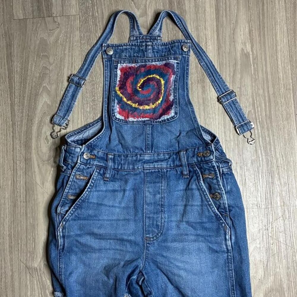 Madewell Women's Blue and Navy Dungarees-overalls